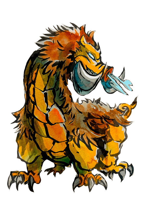 Earth element creature from Cyclémental trading card game