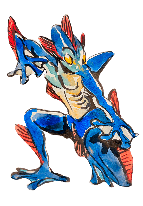 Water element creature from Cyclémental trading card game